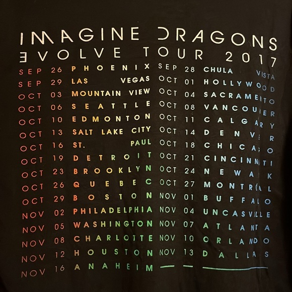 Imagine Dragons 2017 tour mint condition - Picture 5 of 8